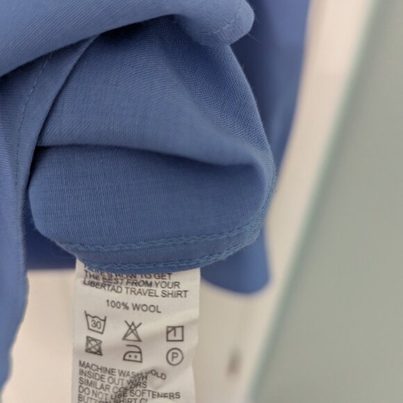 Libertad Apparel Men's Merino Button Dress Shirt - Large - Picture 4 of 5